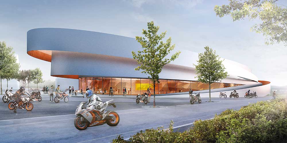 Het nieuwe KTM Motohall