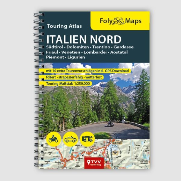 » FolyMaps Touringatlas Italien Nord