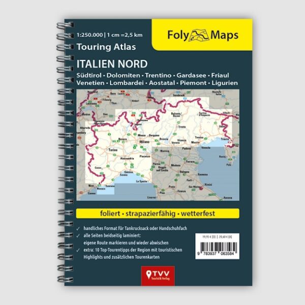 » FolyMaps Touringatlas Italien Rückseite