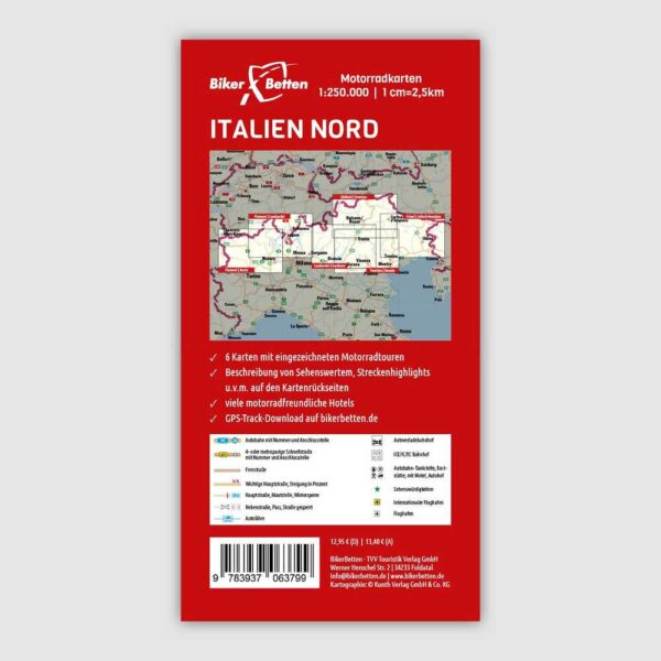 Motorkaartenset ITALIË NOORD