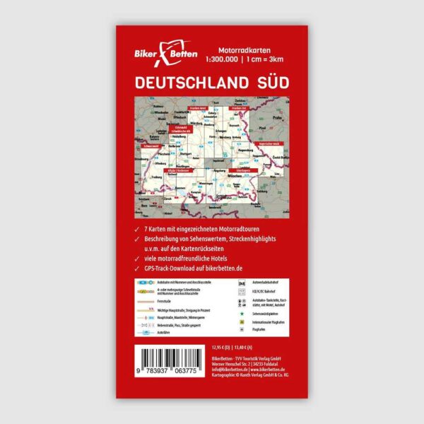» BB Tourenkarten Set Deu Süd Backcover