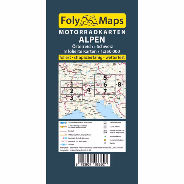 Motorkaarten Alpen Folymaps Alpen