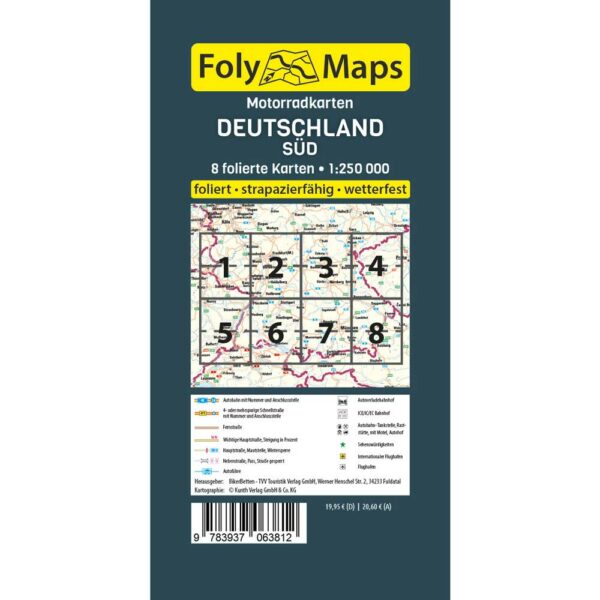 Motorkaarten Duitsland Zuid