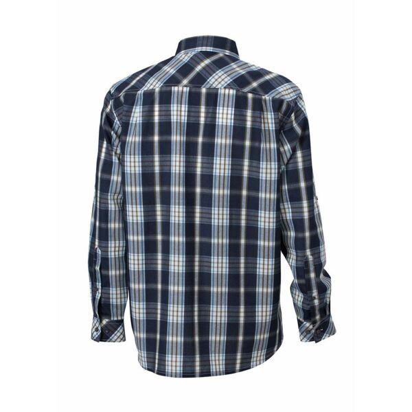 » jn580 mens uv protect trekking shirt long sleeved blau herren back 1000