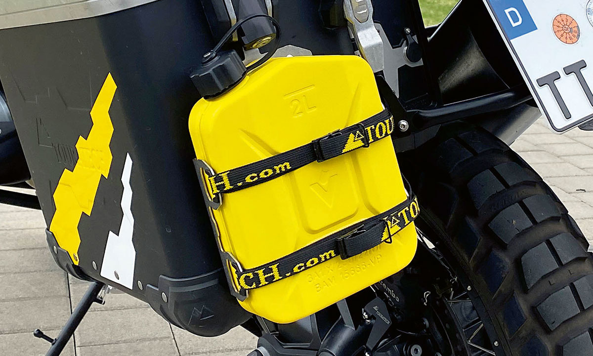 Touratech jerrycan Voyager: grotere actieradius » 1 Touratech jerrycan Voyager